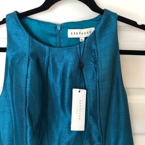 KEEPSAKE WHERE I FIND YOU TEAL BLUE DRESS size XL - Picture 4 of 8